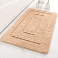 thumbnail image 1 of Alfombrilla de baño con forma de dorso de fibra ultrafina, antideslizante, almohadilla absorbente de color sólido, alfombrilla para puerta de baño, 1 of 6