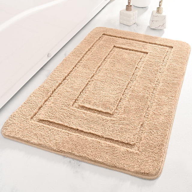 Alfombrilla de baño con forma de dorso de fibra ultrafina, antideslizante, almohadilla absorbente de color sólido, alfombrilla para puerta de baño