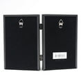 thumbnail image 2 of LawrenceFrames 660046D 4 x 6 in. Hinged Double Picture Frame, Black, 2 of 3