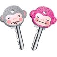 thumbnail image 5 of 6 Pcs Key Caps Covers Cute Monkey Key Covers Fits Most Standard Keys Made For Easy Identifying Door Keys, 5 of 5