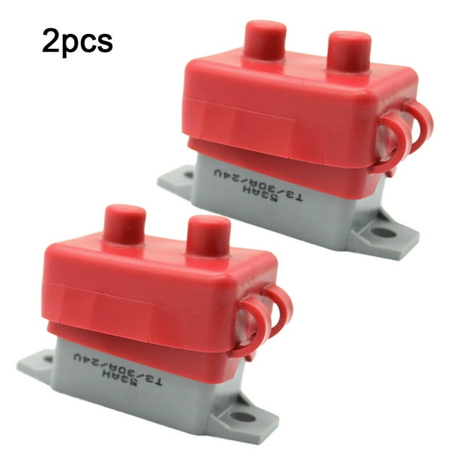2Pcs Automatic Reset Circuit Breaker For Automotive Rv Marine 12-24V 10- 50 Amps 15A
