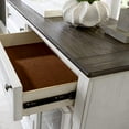 thumbnail image 3 of Liberty Furniture Industies, INC Allyson Park Allyson Park Buffet in Wirebrushed White w/ Charcoal Top, 3 of 9