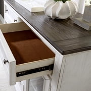 Liberty Furniture Industies, INC Allyson Park Allyson Park Buffet in Wirebrushed White w/ Charcoal Top