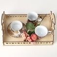 thumbnail image 2 of Islam Muslim Wooden Decoration Arabic Eid Mubarak Food Serving Tray Ramadan Decor, 2 of 6