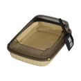 thumbnail image 2 of S SERENABLE Cat Litter Box Heighten Cat Toilet for Small Medium Large Cats Small Animals light yellow, 2 of 9