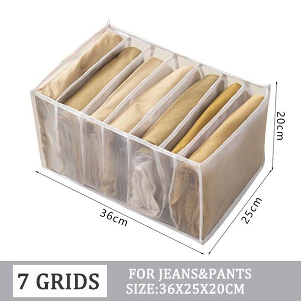 Caja de almacenamiento de organización de Jeans, organizador de armario, sistema de organización de ropa, organizadores de cajones, organizador de almacenamiento de pantalones
