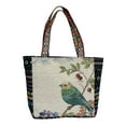 thumbnail image 4 of Bolso de hombro de lona jinwen para mujer Bolso de viaje con cremallera, 4 of 8