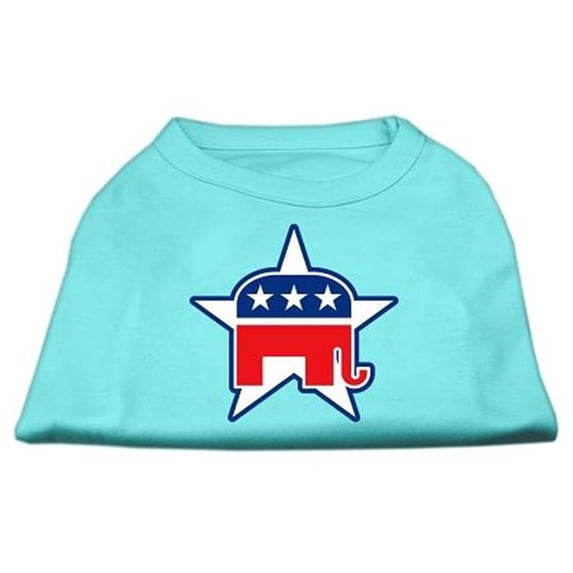 Mirage Pet Products Republican Screen Print Shirts Aqua M - 12