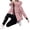 Pink, variant on Womens Winter Puffer Coat Faux Fur Hooded Jacket Warm Full Zip Quilted Windproof Slim Fit Coats Outerwear with Pockets