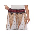 thumbnail image 5 of Beautybatik White Women Wide Leg Palazzo Pants Plus Size Hippie Bohemian Flora Printed 2X, 5 of 5