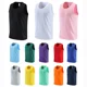thumbnail image 2 of Camisetas de baloncesto para hombre, camisetas de fútbol para jóvenes, uniformes personalizados en blanco para gimnasio, correr, entrenamiento, camisetas sueltas, trajes, camisetas sin mangas, 2 of 5