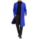 thumbnail image 2 of Abrigo de hombre INSPIRE CHIC de un solo botón, con solapa, manga larga y abertura trasera, color azul, 2 of 7