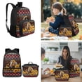 thumbnail image 2 of Yspwyqan Kids Backpack Set with Lunch Box Pencil Case Water Bottle Bag, Aztec Tribal Sunflower Horse Double Zipper Lightweight Bags Fits 14" Laptop for Elementary Middle School, 2 of 7