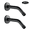 Black, variant on WLGJL Shower Arm with Flange, 6 Inches Wall Mount Fixed Shower Head & Handheld Showerhead