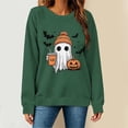 thumbnail image 6 of Halloween Ghost Print Sweatshirts Women Spooky Season Sweater Cute Bookish Shirt Fall Pullover Tops Workout/Party Fall Outfits & Winter Clothes, 6 of 6