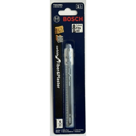 UPC: 0000346336689 | Bosch T341HM1 T-Shank 6 TPI Fiber and Plaster Jig Saw Blade  5-1/4