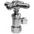 thumbnail image 1 of Westbrass D105X-20 Angle Stop with .63 in. OD Inlet and Cross Handle - Stainless Steel, 1 of 1