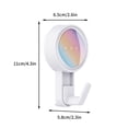 thumbnail image 2 of Fasiaou Upgraded Suction Cup Hooks for Shower, Hole-Free Coat and Hat Plastic Wall-Mounted Non-Marking Strong Sticky Hooks for Kitchen,Bathroom,Glass Door ,Mirror,Easy to Install and Reuse (2Pack), 2 of 3