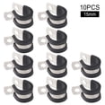 thumbnail image 1 of High Performance 10Pcs Rubber Lined Hose Clamps Made Of Stainless Steel, 1 of 8
