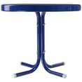 thumbnail image 3 of Northlight 22" Outdoor Retro Tulip Steel Side Table, Blue, 3 of 4