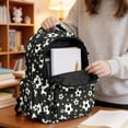 thumbnail image 5 of Xoenoiee Soccer Star Print Backpack for Kids Boys, Large Capacity School Backpack Bookbag Lightweight Casual Daypack with Adjustable Shoulder Strap for Travel Hiking School, 5 of 7