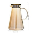 thumbnail image 7 of Clearance! Glass Pitcher with Lid, Easy Clean Heat Resistant Glass Water Carafe with Handle for Hot/Cold Beverages - Water, Cold Brew, Iced Tea & Juice, With 1 Long-Handled Brush Included A, 7 of 7