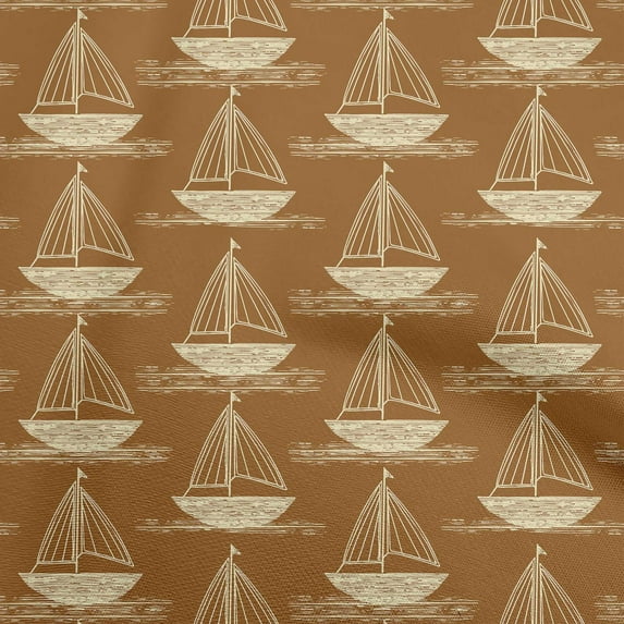 oneOone Velvet Dark Mustard Fabric Beach Boat Craft Projects Decor Fabric Printed By The Yard 58 Inch Wide