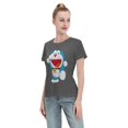 thumbnail image 4 of Women's Basic Short Sleeve T-Shirt Doraemon, 4 of 6