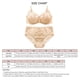 thumbnail image 2 of 2pcs Women Bra Panty Sets Lace Lingerie Sets Ladies Comfort Padded Underwear Sets Apricot 42D, 2 of 3