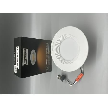 

Imvisual 5/6 inch Smart LED Recessed Light Wi-Fi LED Downlight RGBWW Can Lights Music Sync Simple Retrofit Installation Compatible with Alexa Google Assistant 13W 1100lm