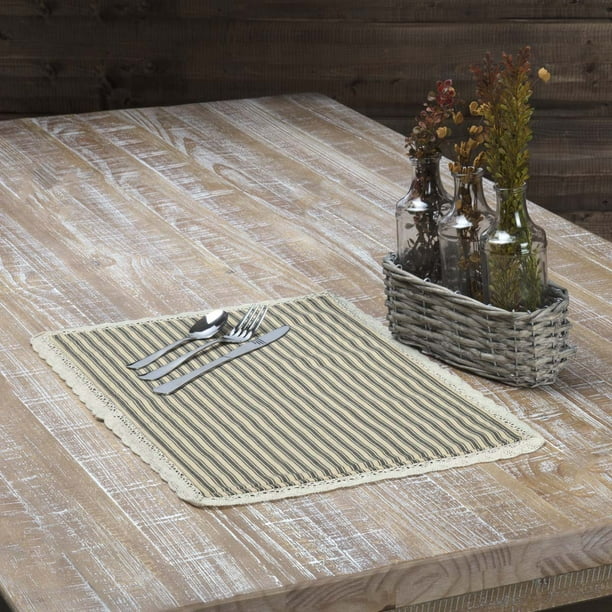 Ashton & Willow Parchment Red White Farmhouse Tabletop Kitchen Kendra