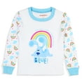 thumbnail image 2 of Nickelodeon Toddler Girls' Blue's Clues Rainbow Sleep Raglan Pajama Set, 2 of 5