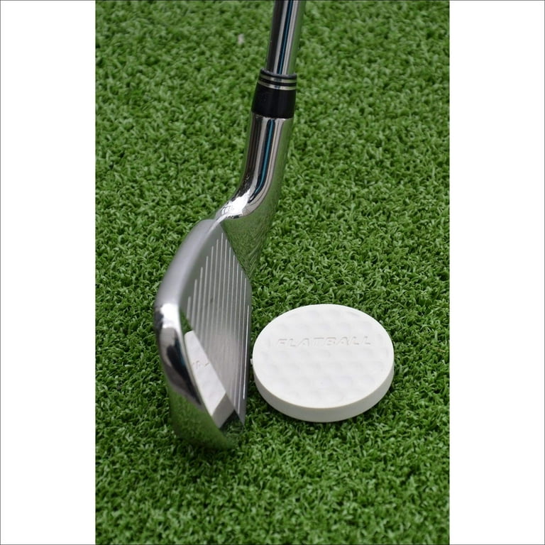 IZZO Golf Flat Ball Full-Swing Golf Training Aid, White