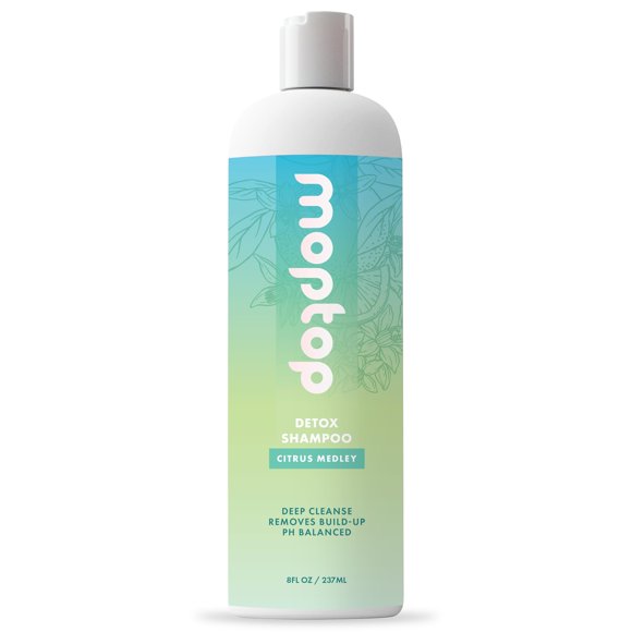 MopTop Detox Champú Limpiador de Cabello Todo Tipo de Cabello Champú Clarificante Limpiador para Aceite Suciedad y Agua Dura Elimina la Acumulación Citrus Medley 8oz