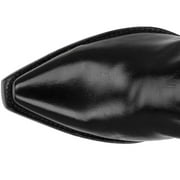 Dan Post Womens Polished Western Boot Snip Toe Black 7 M US