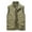 Khaki, variant on JTieacloth Big And Tall Shirts Men's Jacket Vest Overalls Vest M Ulti Pocket Outdoor Casual Solid Color Slim Stand C Ollar Comfortable