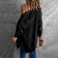 thumbnail image 5 of DHFJKG Women Knitted Cardigan Longline Solid Color Open Front Sweater Wrap Draped Outerwear Soft Loose Fit Leisure Coat, 5 of 6