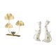 thumbnail image 5 of Escultura de gato frondoso, adorno para estantería, decoración moderna para el hogar, estatua coleccionable de animal, regalo de bodas, dormitorio, de, 5 of 8