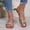 #23Silver, variant on Women's Metallic Strappy Open Toe Flat Sandal PU Leather Summer Slides Sandals