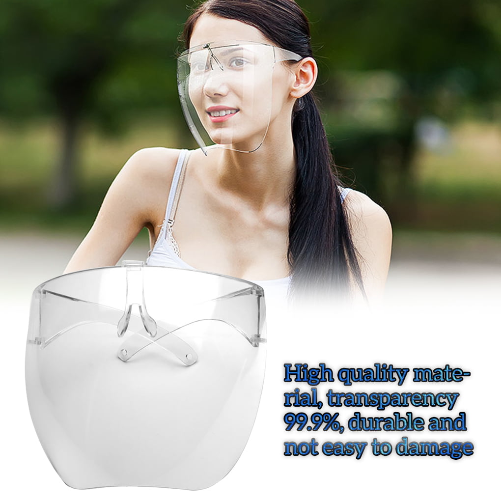 Face Shield Protective Facial Cover Transparent Glasses Visor Anti-Fog Guard