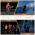thumbnail image 6 of 12 Pcs Reflective Keychain, 2.2in Reflective High Visibility Safety Keychain Tags Pentagram Pendants Bright Zipper Pulls Waterproof for Backpack Running Cycling, Pink, 6 of 6