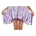 thumbnail image 7 of Beautybatik Purple Womens Boho Hippie Batik Tie Dye Plus Size Tunic Blouse Kaftan Top 2x, 7 of 7