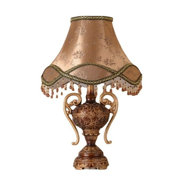 BallsFHK Table Lamp Fabric Bedside Lamp Nightstand Lamp Desk Lamp With Cylinder Lamp Shade Warm Table Lamp Home Decor
