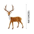 thumbnail image 6 of CuiLiyq Plastic Christmas Deer Figurines, Simulated Standing Ornament Of Spotted Deer, Tabletop Ornaments for Cabinet Mantel Shelves Fireplace Home Decor (5.91 Inch), 6 of 8