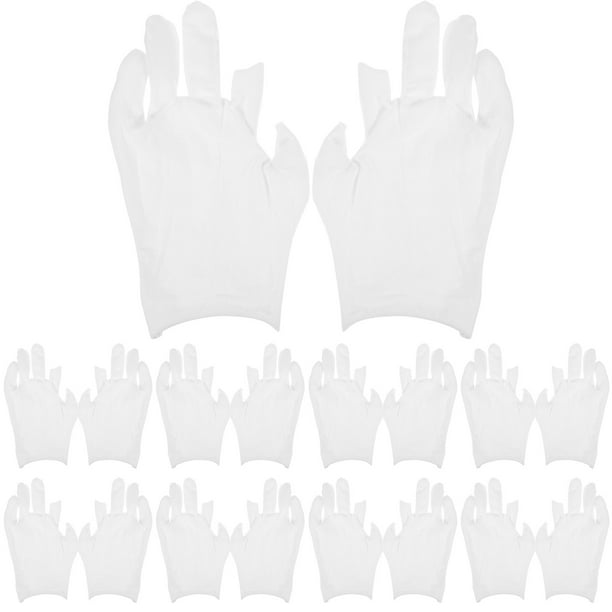 12 pares de guantes hidratantes durante la noche guantes de algodón de trabajo guantes de algodón blanco para manos secas