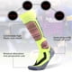 thumbnail image 3 of Calcetines de esquí 2 pares, calcetines de esquí para deportes al aire libre, calcetines de montañismo gruesos, calcetines térmicos hasta la rodilla para deportes de snowboard de invierno, 3 of 7