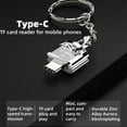thumbnail image 3 of Type-C/USB3.1 Mini Card Reader 480Mbps High Speed USB Type C To Micro-SD TF Adapter Card Reader For Phone Laptop, 3 of 3