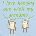 thumbnail image 2 of CafePress - I Love Hanging Out With My Grandma Body Suit - Long Sleeve Cotton Baby Bodysuit, 2 of 4