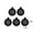 Black, variant on Blateno 5 Pack Hair Catcher Shower Drain Covers To Help Clogs, Protector Silicone Bathtub Hair Stopper Easy to Install and Clean Suit for Bathroom Tub Shower and Sink