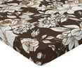 thumbnail image 4 of Ambesonne Garden Scene Fitted Sheet, Traditional Floral Art, King Size, Cream White Dark Sepia, 4 of 5